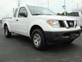 Avalanche White 2008 Nissan Frontier SE King Cab