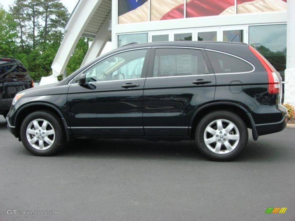 2008 CR-V EX 4WD - Nighthawk Black Pearl / Ivory photo #5
