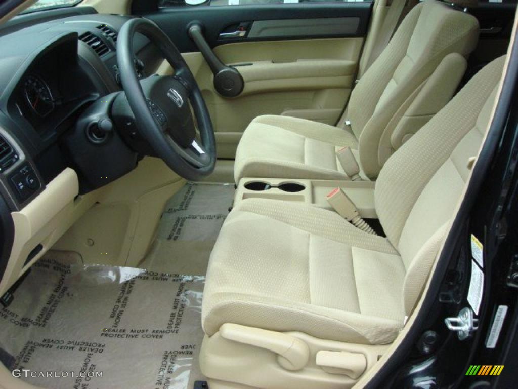 2008 CR-V EX 4WD - Nighthawk Black Pearl / Ivory photo #8