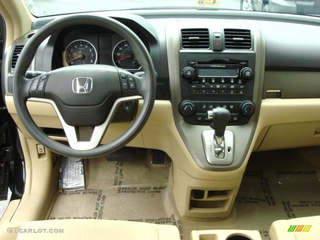 2008 CR-V EX 4WD - Nighthawk Black Pearl / Ivory photo #10