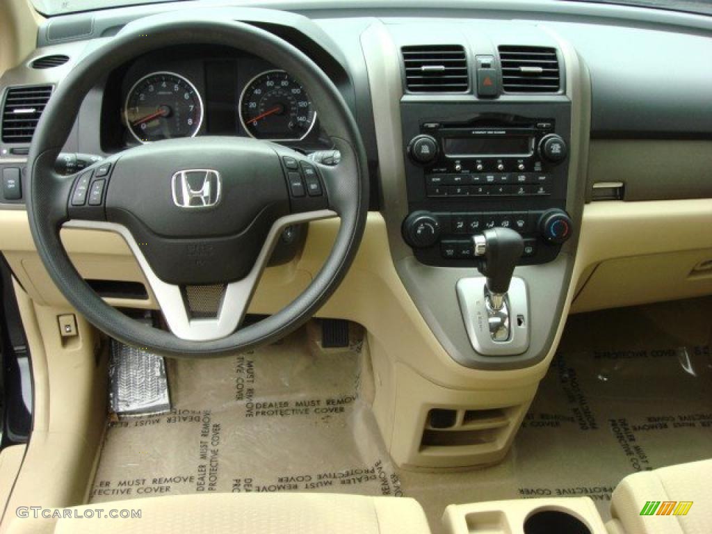 2008 CR-V EX 4WD - Nighthawk Black Pearl / Ivory photo #12