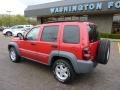 2005 Flame Red Jeep Liberty Sport 4x4  photo #2