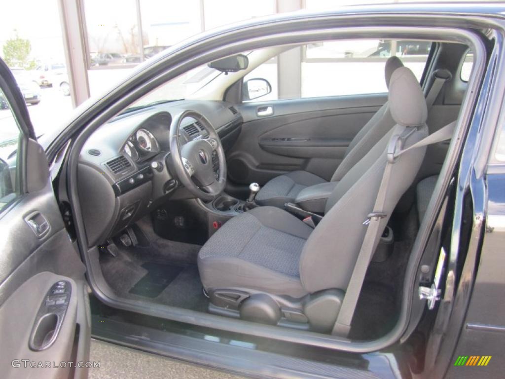 Ebony Interior 2009 Pontiac G5 XFE Photo #48723934