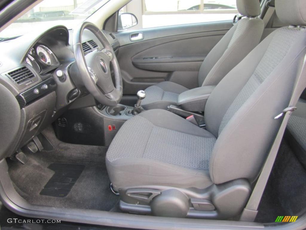 Ebony Interior 2009 Pontiac G5 XFE Photo #48724055