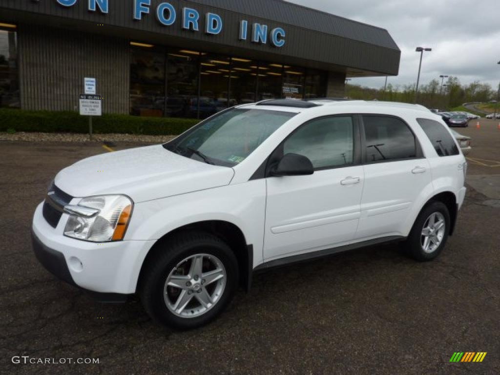 2005 Equinox LT AWD - Summit White / Light Gray photo #7