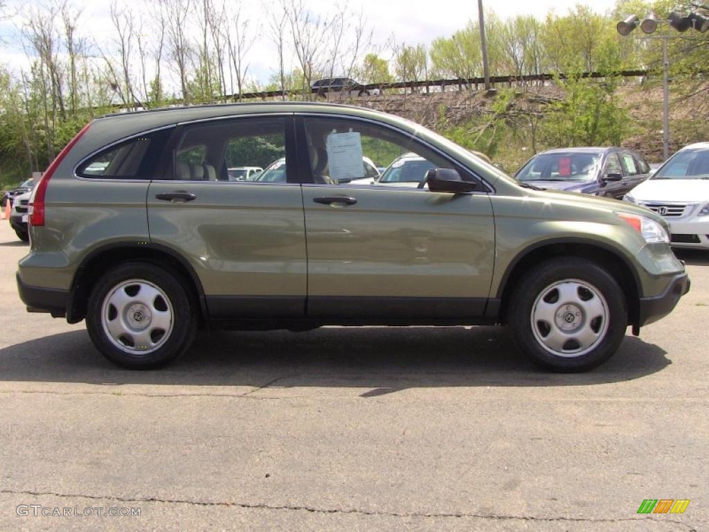 2008 CR-V LX 4WD - Green Tea Metallic / Ivory photo #7