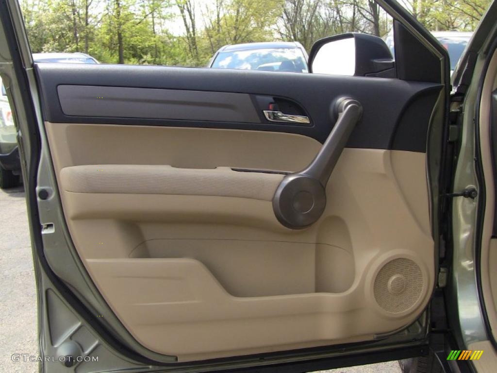 2008 CR-V LX 4WD - Green Tea Metallic / Ivory photo #11