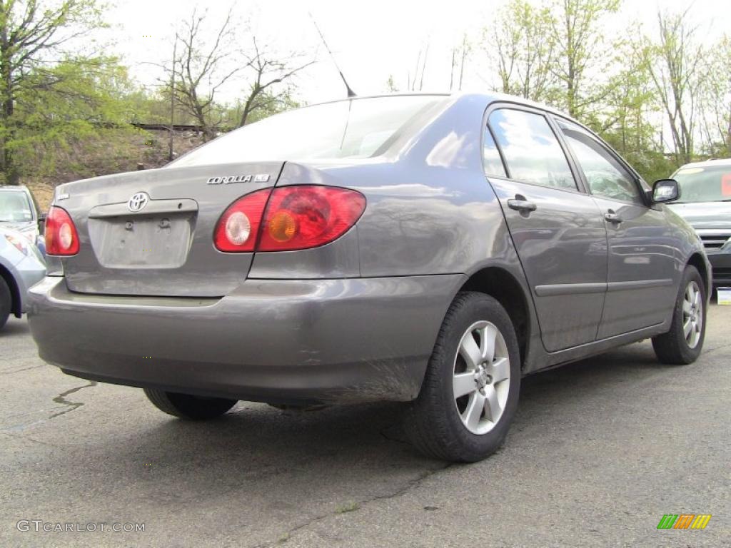 2004 Corolla LE - Moonshadow Gray Metallic / Light Gray photo #8