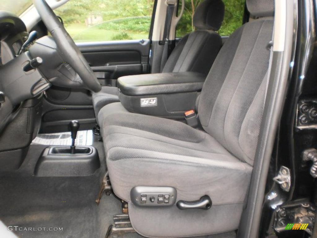 Dark Slate Gray Interior 2002 Dodge Ram 1500 SLT Quad Cab 4x4 Photo #48727484