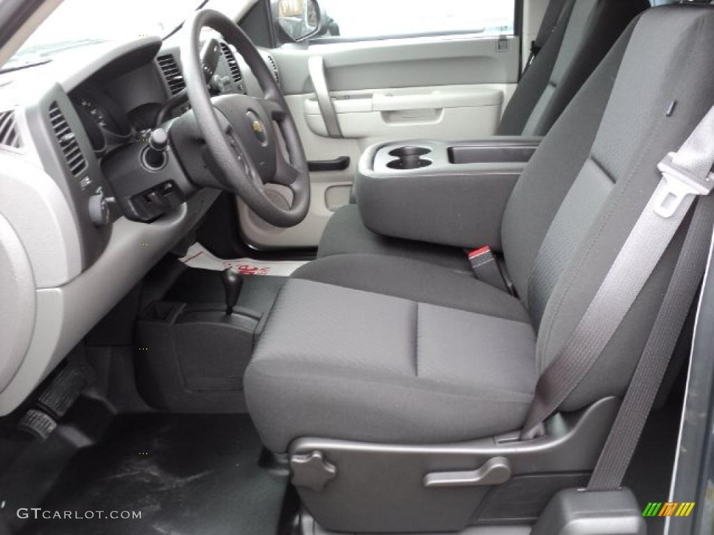 Dark Titanium Interior 2011 Chevrolet Silverado 1500 Extended Cab 4x4 Photo #48727736