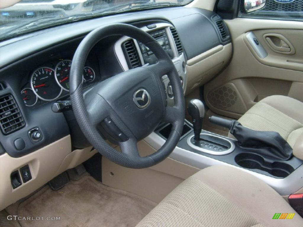 Medium Pebble Beige Interior 2005 Mazda Tribute s 4WD Photo #48728036