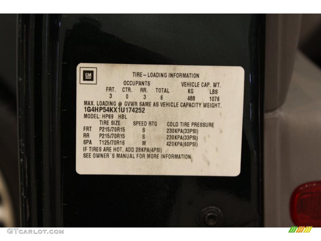 2001 LeSabre Custom - Dark Polo Green Metallic / Medium Gray photo #20
