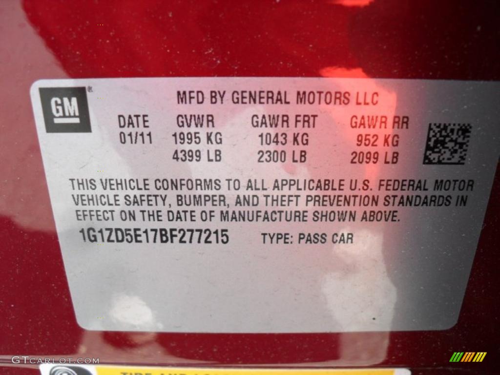 2011 Malibu LT - Red Jewel Tintcoat / Cocoa/Cashmere photo #6