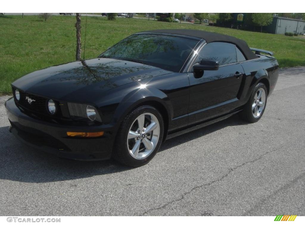 2007 Mustang GT/CS California Special Convertible - Black / Black/Dove Accent photo #30