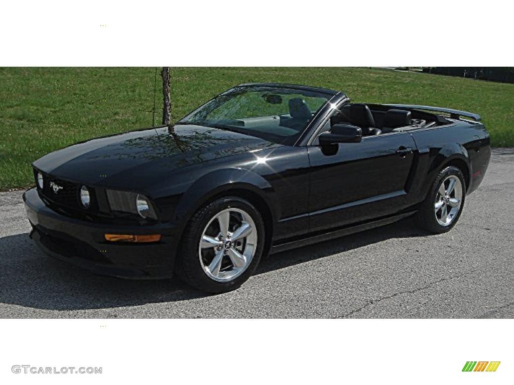 2007 Mustang GT/CS California Special Convertible - Black / Black/Dove Accent photo #32
