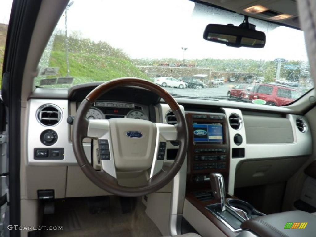 2010 F150 Platinum SuperCrew 4x4 - Ingot Silver Metallic / Medium Stone Leather/Sienna Brown photo #10