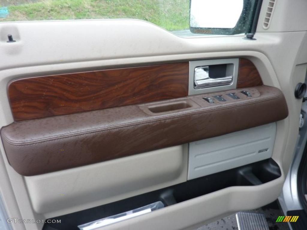 2010 F150 Platinum SuperCrew 4x4 - Ingot Silver Metallic / Medium Stone Leather/Sienna Brown photo #11