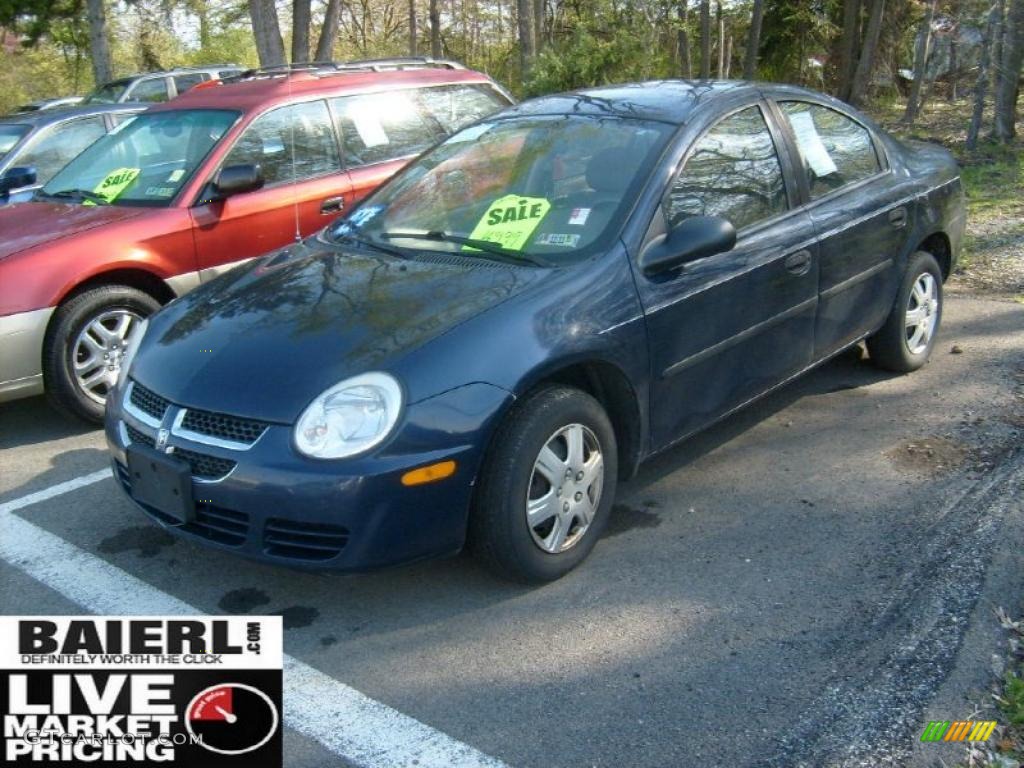 2004 Neon SE - Midnight Blue Pearlcoat / Dark Slate Gray photo #3
