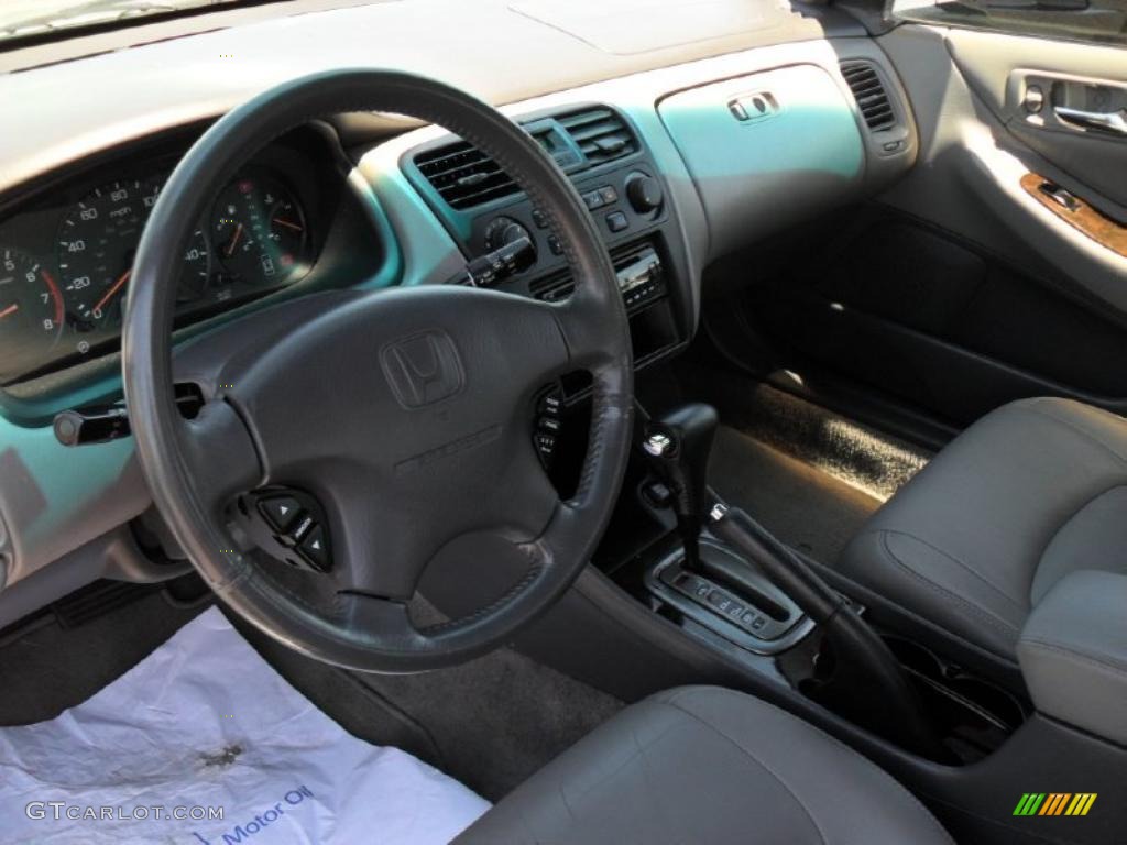 Quartz Gray Interior 2001 Honda Accord Ex Sedan Photo