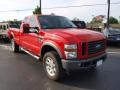 Bright Red 2008 Ford F350 Super Duty FX4 SuperCab 4x4 Exterior