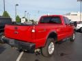 Bright Red 2008 Ford F350 Super Duty FX4 SuperCab 4x4 Exterior