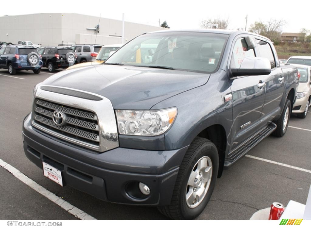 2007 Tundra Limited CrewMax 4x4 - Slate Metallic / Graphite Gray photo #4