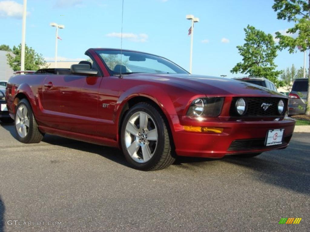 2006 Mustang GT Premium Convertible - Redfire Metallic / Dark Charcoal photo #1