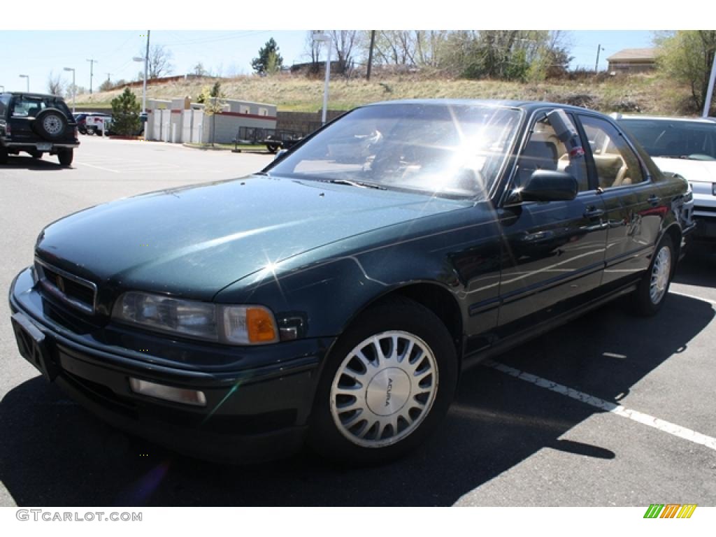1993 Legend L Sedan - Geneva Green Pearl / Ivory photo #4