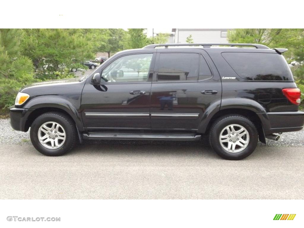 2006 Sequoia Limited - Black / Taupe photo #16