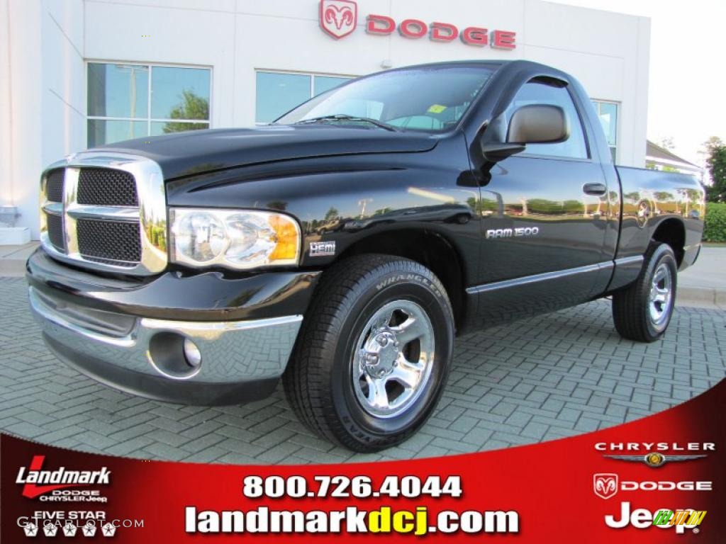 2005 Ram 1500 SLT Regular Cab - Black / Dark Slate Gray photo #1