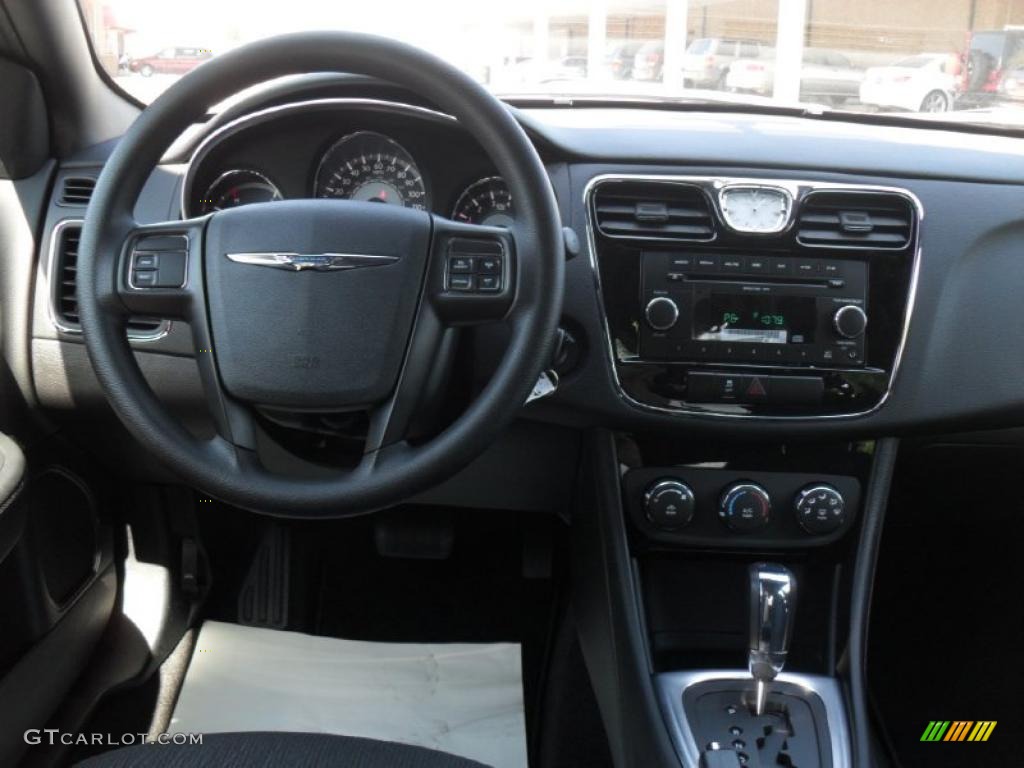 2011 Chrysler 200 LX Black Dashboard Photo #48738459