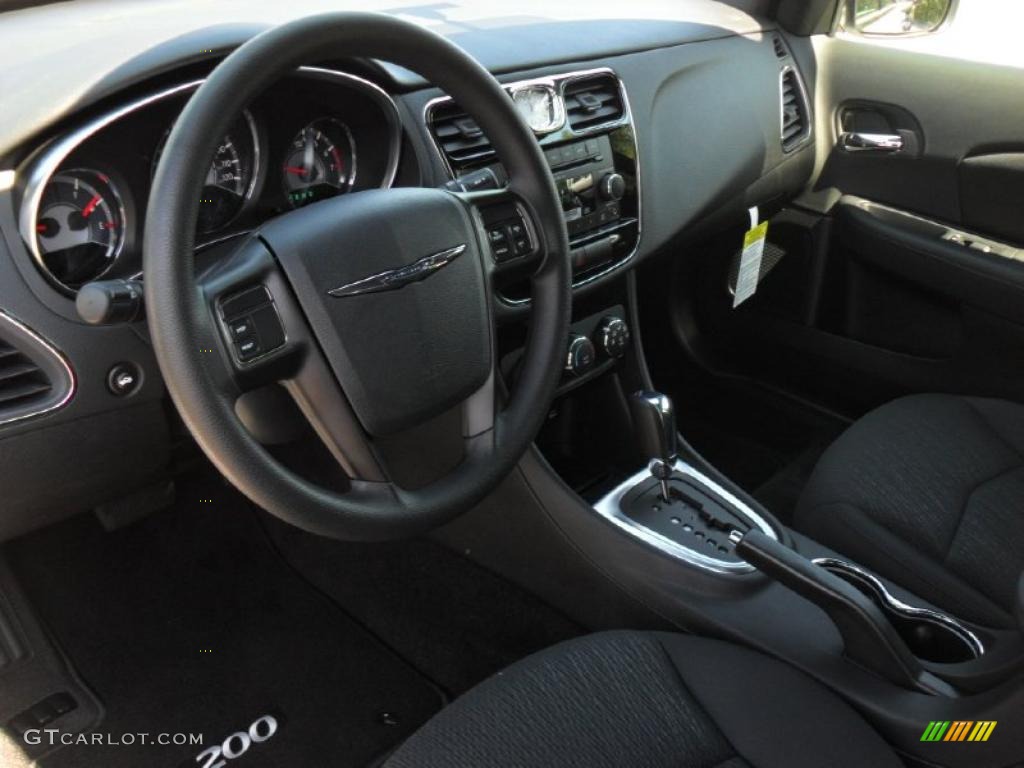 Black Interior 2011 Chrysler 200 LX Photo #48738609