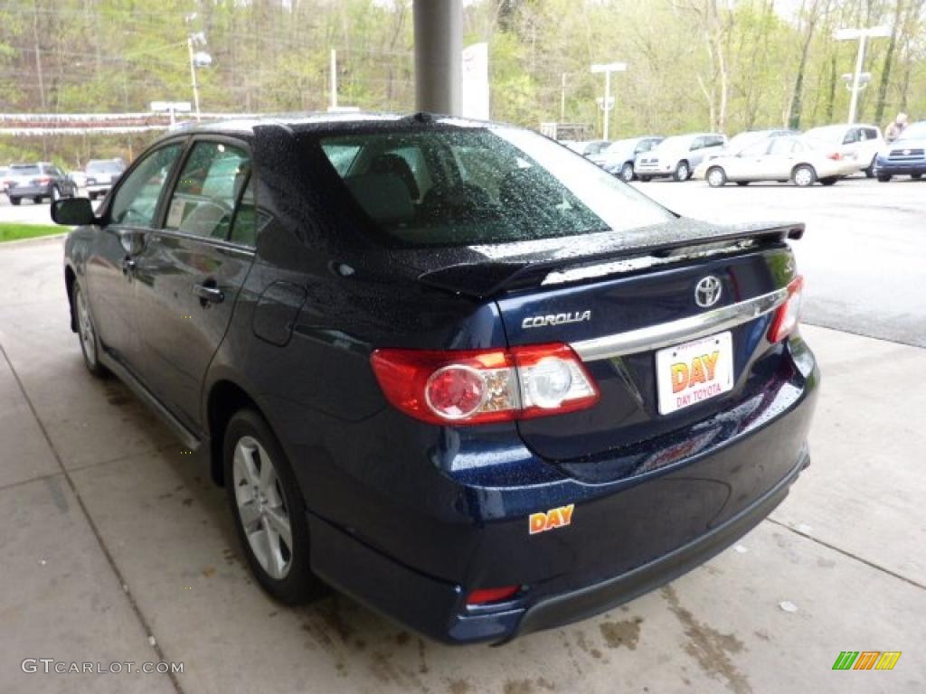 2011 Corolla S - Nautical Blue Metallic / Dark Charcoal photo #4