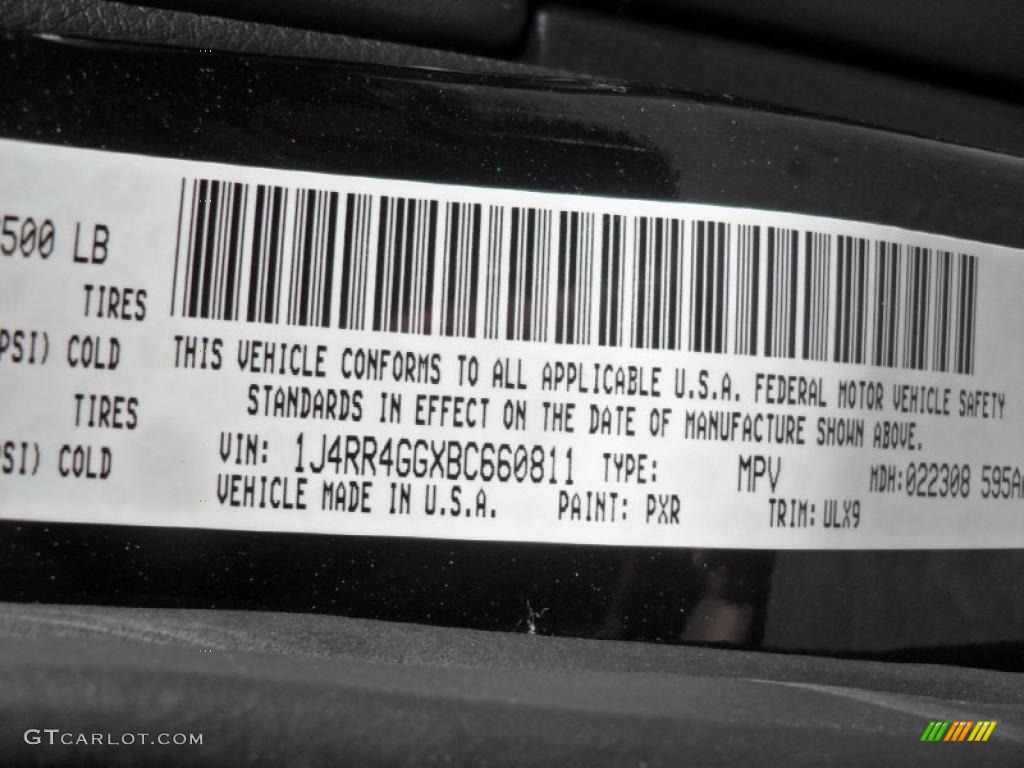 2011 Jeep Grand Cherokee Laredo X 70th Anniversary 4x4 Color Code Photos