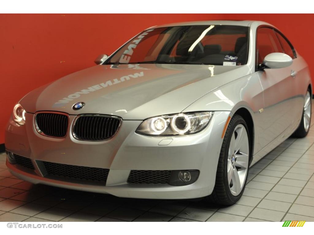 2009 3 Series 335i Coupe - Titanium Silver Metallic / Black photo #2