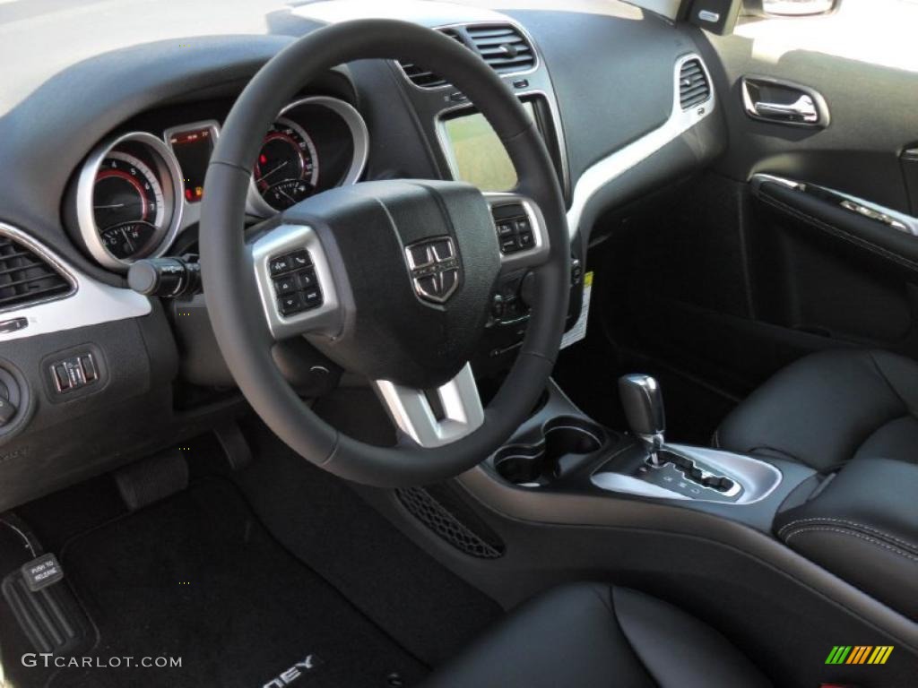 Black Interior 2011 Dodge Journey Lux Photo #48740739