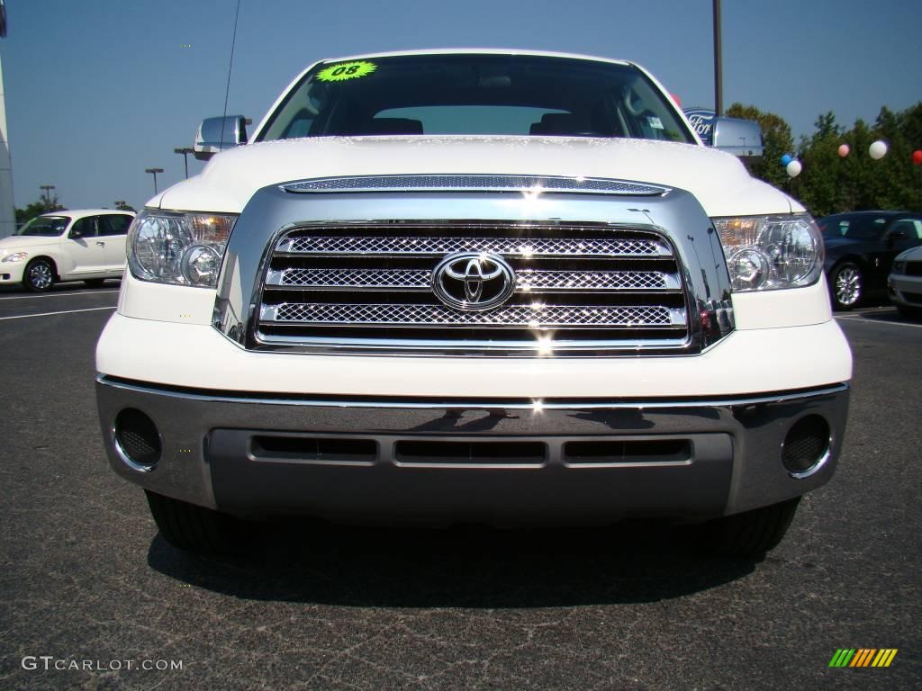 2008 Tundra SR5 Double Cab - Super White / Graphite Gray photo #7