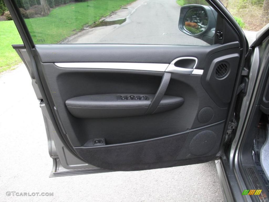 2008 Porsche Cayenne GTS Black w/ Alcantara Seat Inlay Door Panel Photo #48741397
