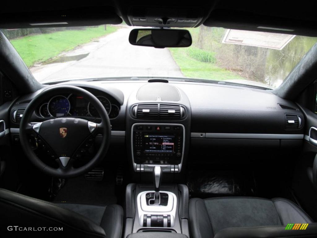 2008 Porsche Cayenne GTS Black w/ Alcantara Seat Inlay Dashboard Photo #48741432