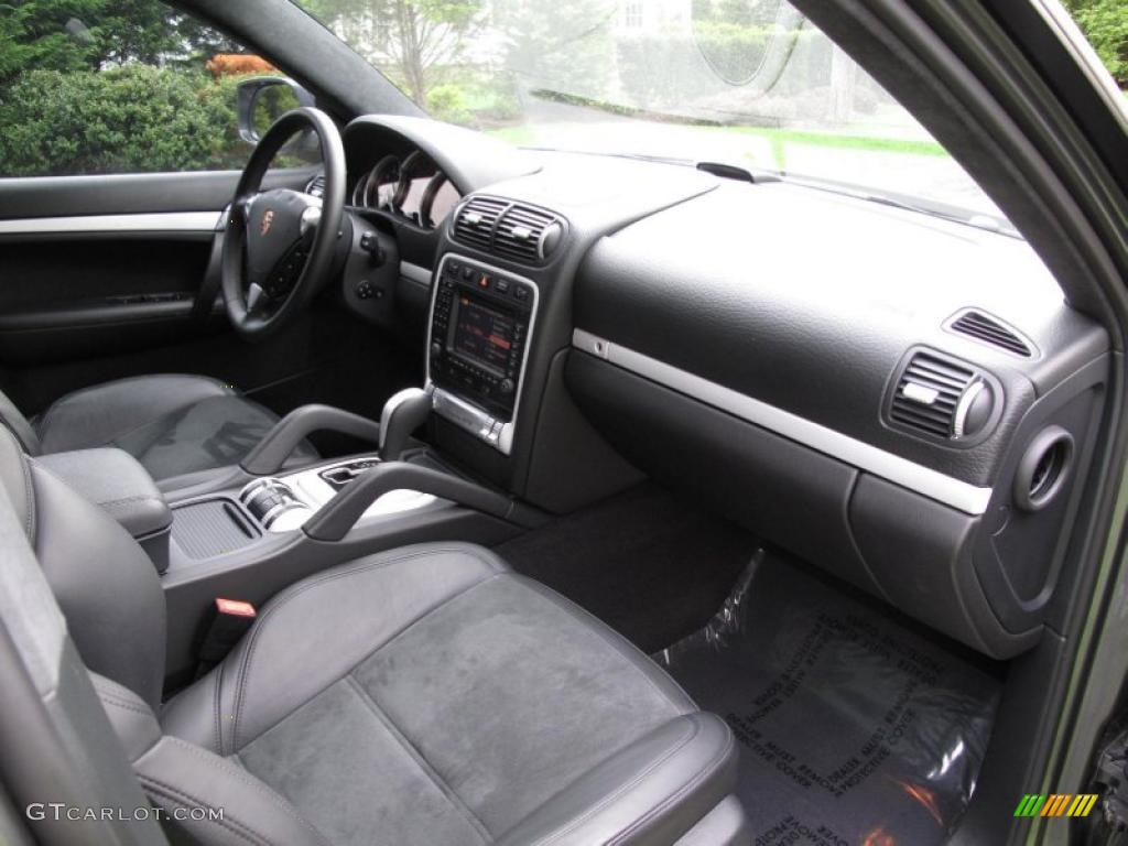 Black w/ Alcantara Seat Inlay Interior 2008 Porsche Cayenne GTS Photo #48741474