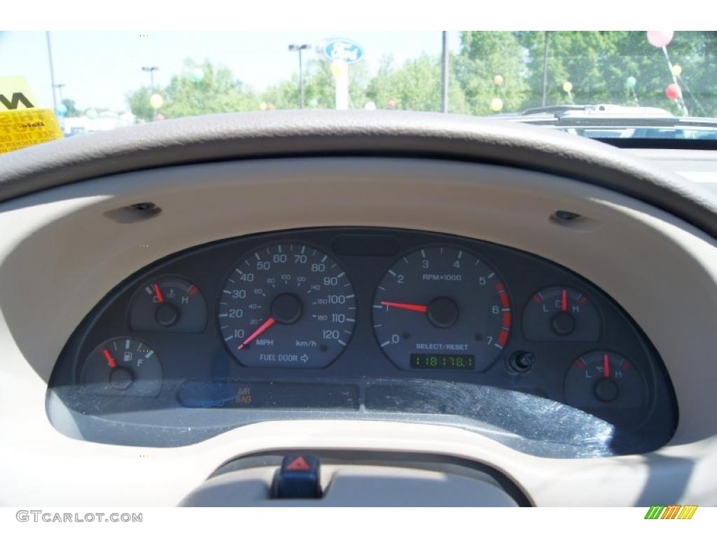 2001 Ford Mustang V6 Coupe Gauges Photo #48741480