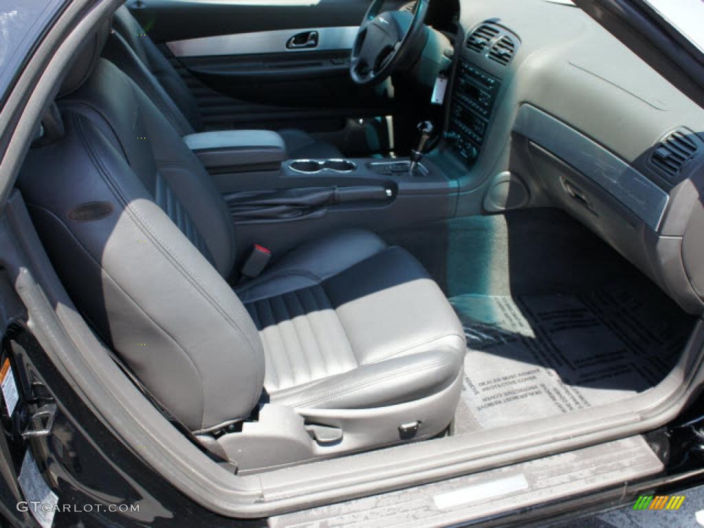 Midnight Black Interior 2002 Ford Thunderbird Premium Roadster Photo #48741786