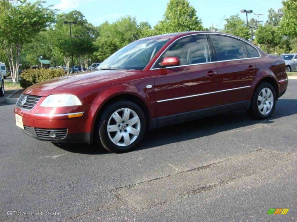 2003 Passat GLX 4Motion Sedan - Colorado Red Pearl / Black photo #2