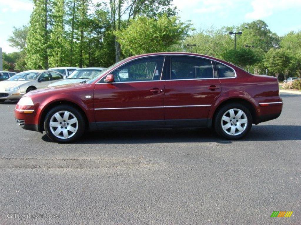 2003 Passat GLX 4Motion Sedan - Colorado Red Pearl / Black photo #3