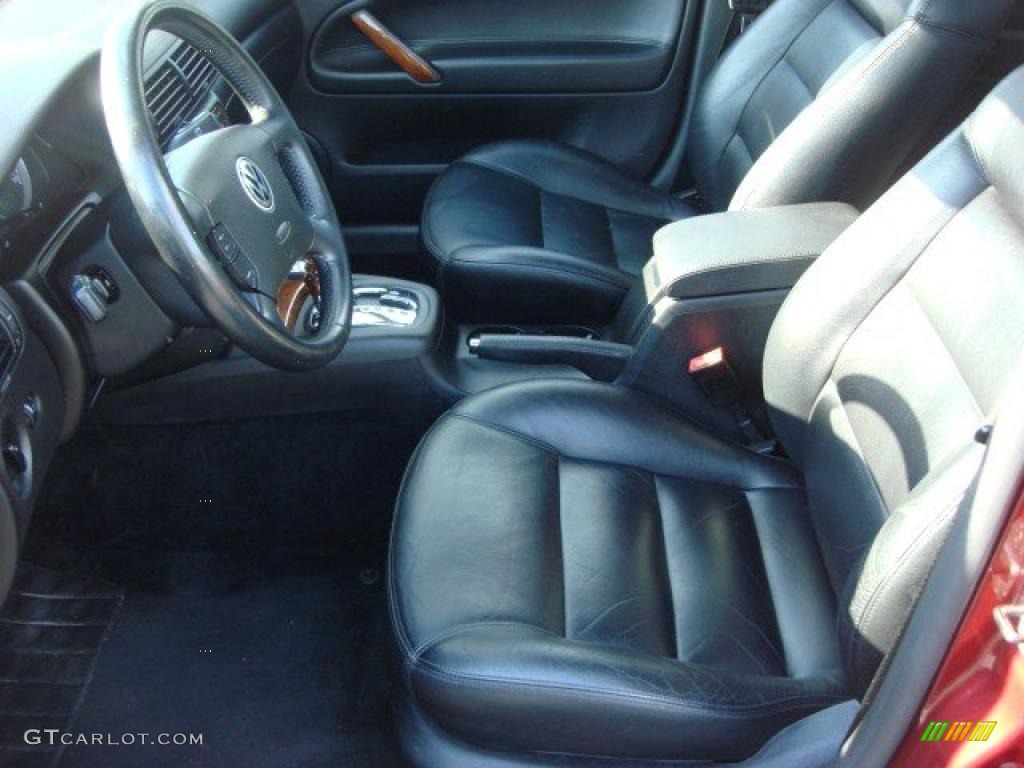 Black Interior 2003 Volkswagen Passat GLX 4Motion Sedan Photo #48744258