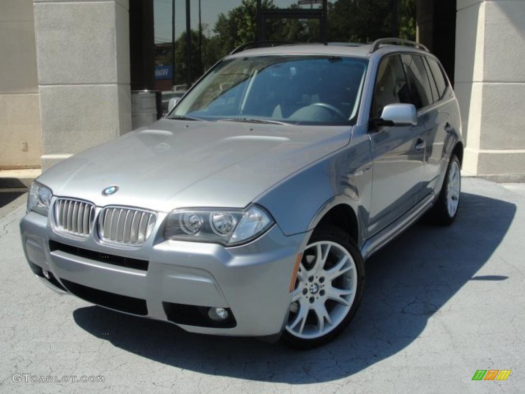 Titanium Silver Metallic 2007 BMW X3 3.0si Exterior Photo #48744417