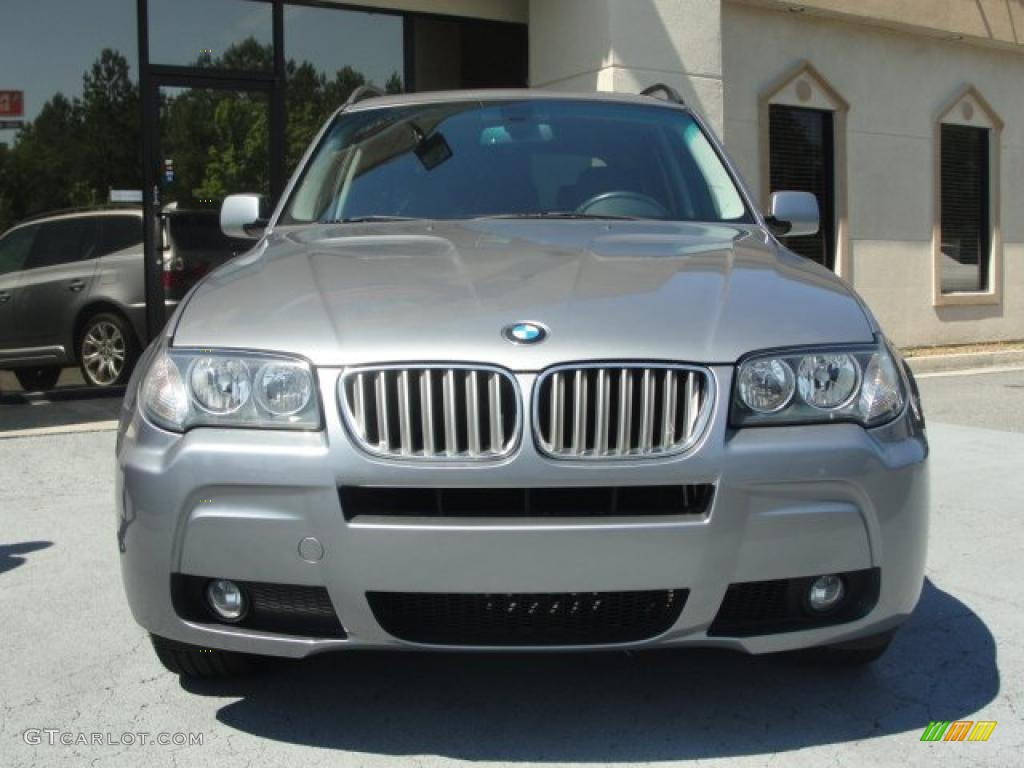 Titanium Silver Metallic 2007 BMW X3 3.0si Exterior Photo #48744459