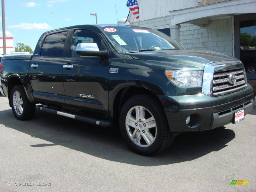 2007 Tundra Limited CrewMax - Timberland Mica / Beige photo #5