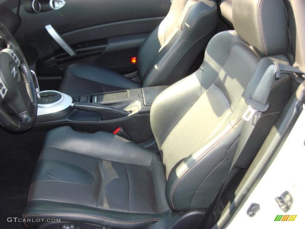 Charcoal Interior 2008 Nissan 350Z Touring Roadster Photo #48745629