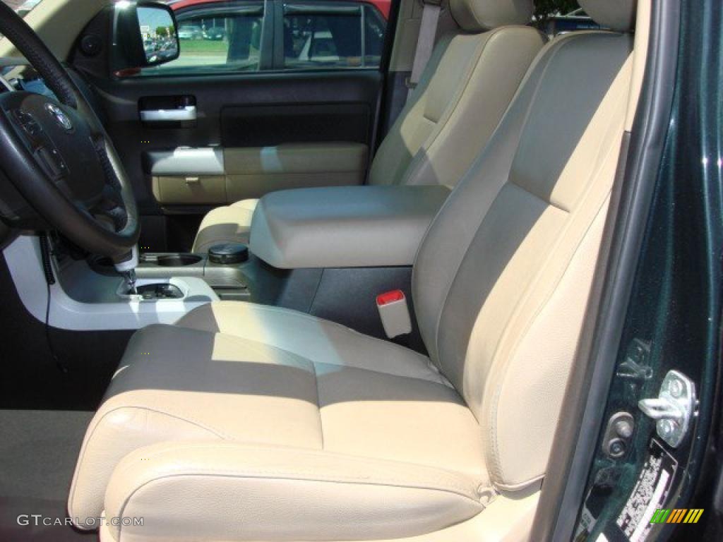 2007 Tundra Limited CrewMax - Timberland Mica / Beige photo #7